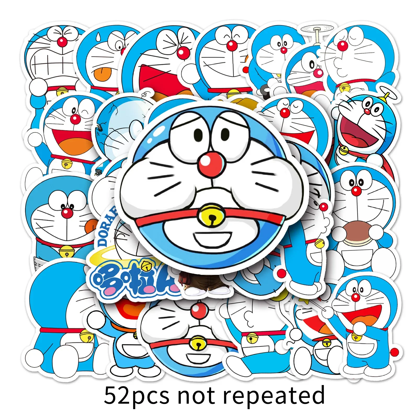 Cartoon Anime Doraemon Stickers for Kids Cute Waterproof 50/100/150pcs Pack Ideal for Crafts And DIY Projects