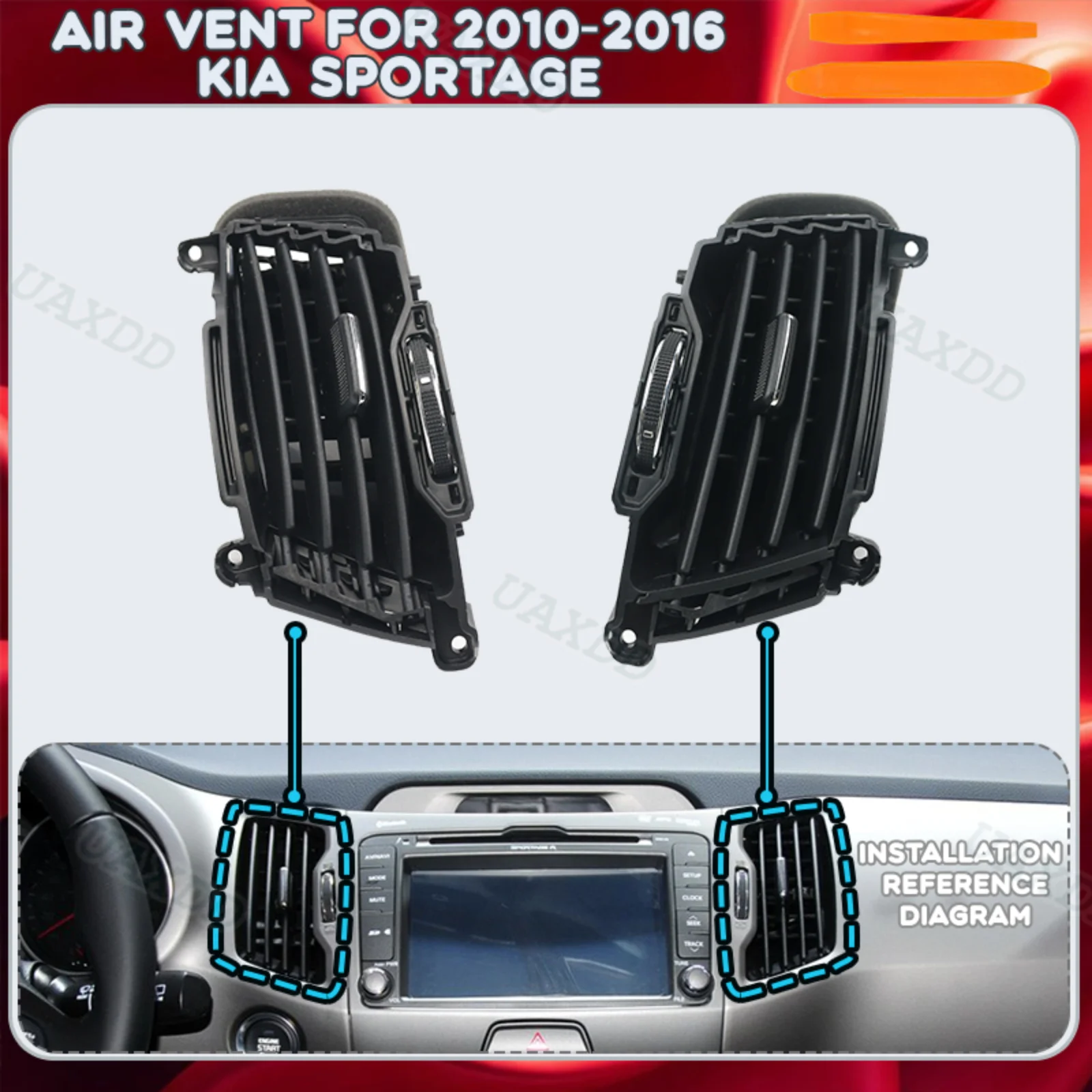 hvac-2010-2016-キア-sportage-a-c-換気車用ノズルエアコンアセンブリプラスチックグリル自動車機器アウトレット