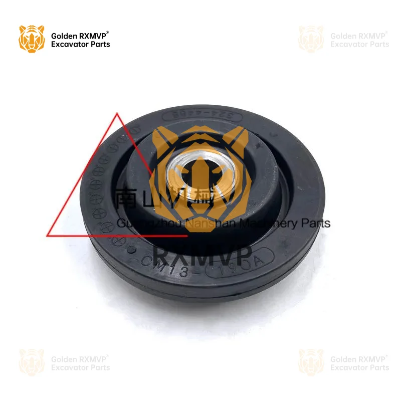 For Sany SY195 205C 215 235 245 10Machine rubber feet Mitsubishi4M50Engine damping rubber Excavator Parts