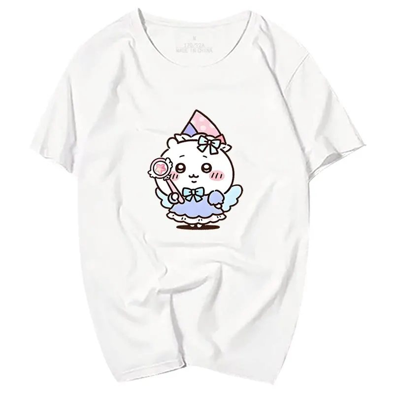 Chiikawa Japanese Cartoon Graphic T‑Shirt, Men Women Couple Casual
