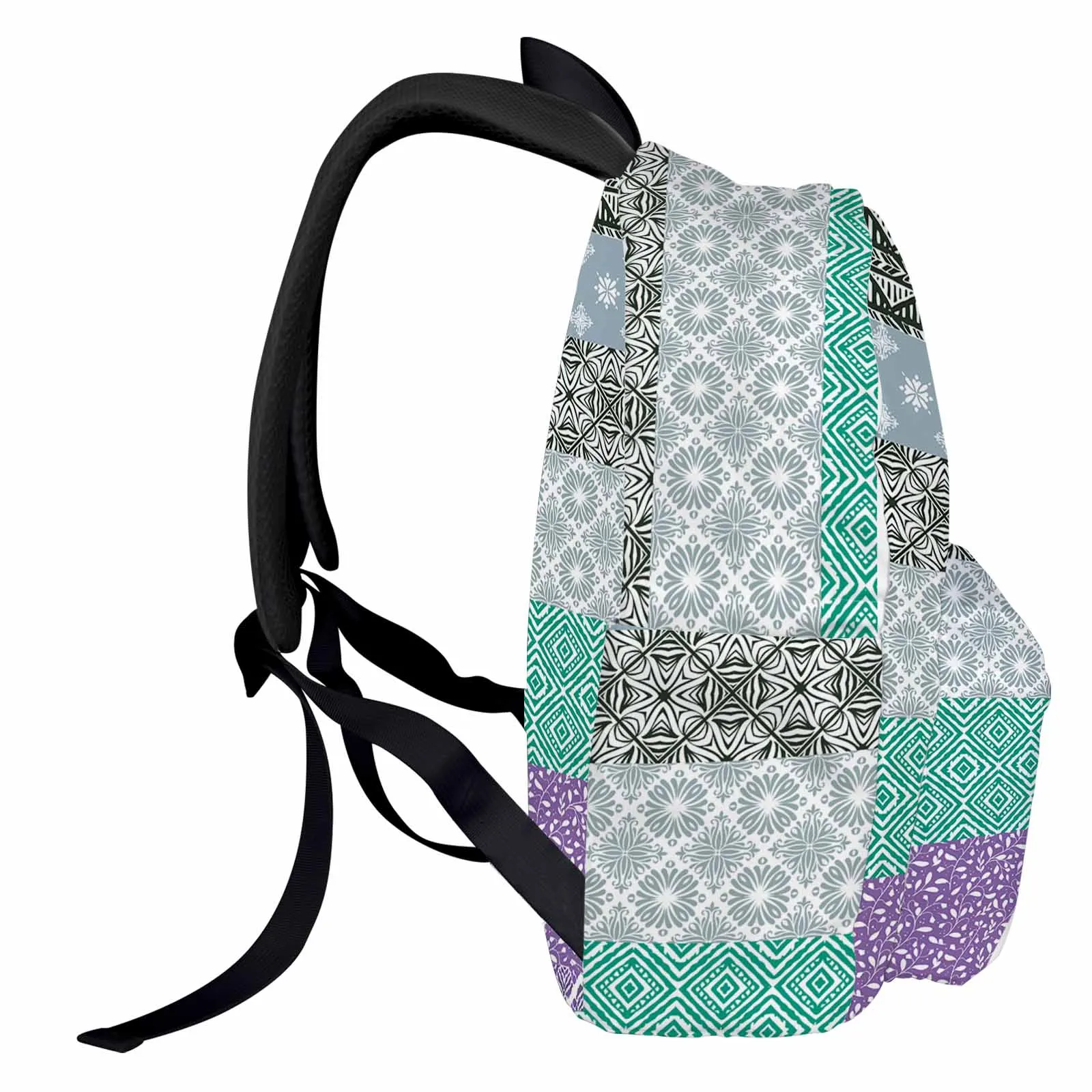 Sac à dos d'art tribal de style bohème pour adolescents, sacs d'école pour étudiants, sac pour ordinateur portable, sac à dos de voyage décontracté pour femmes