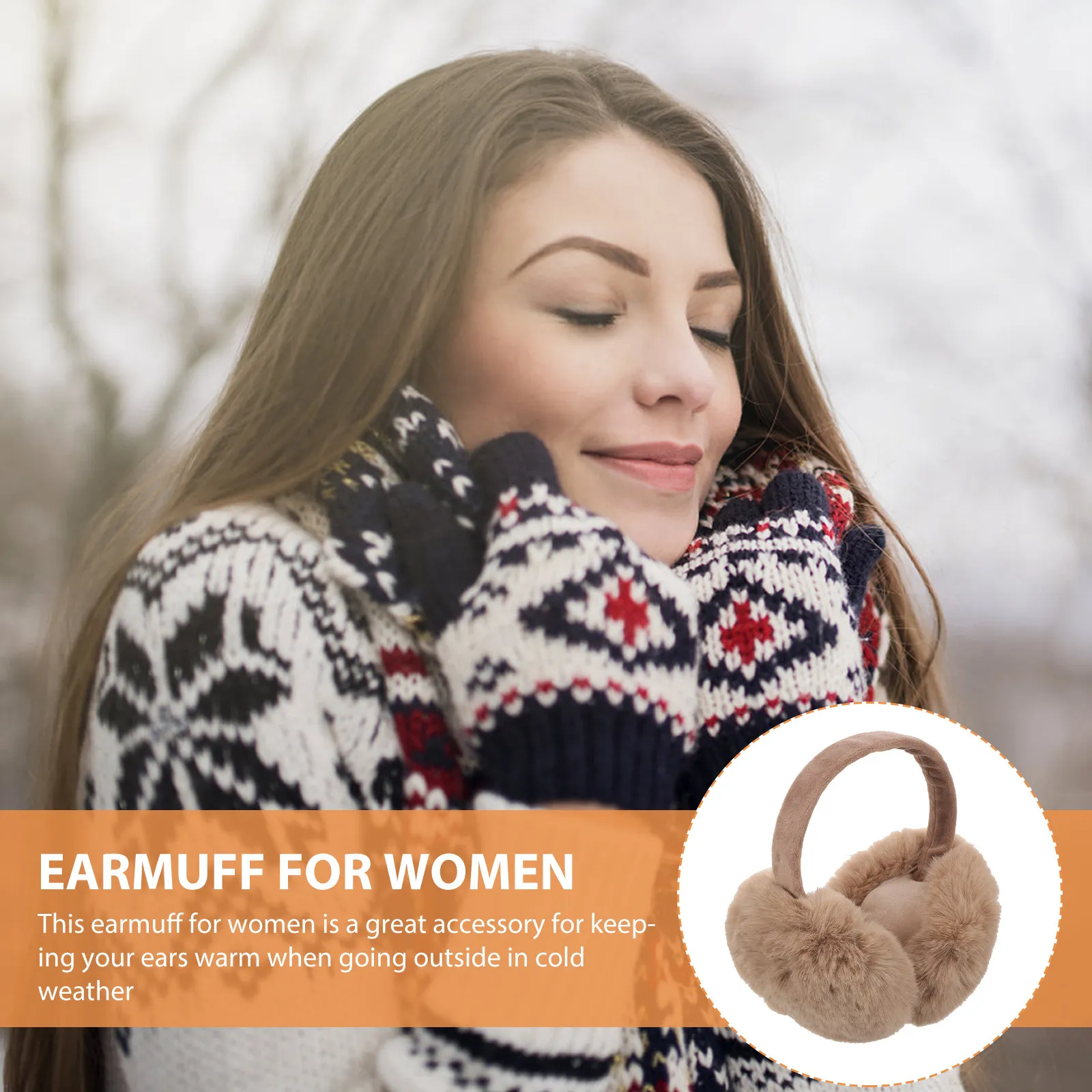 

Женские мягкие теплые наушники-утеплители для защиты ушей от холода, повседневные уличные наушники, модные и удобные.