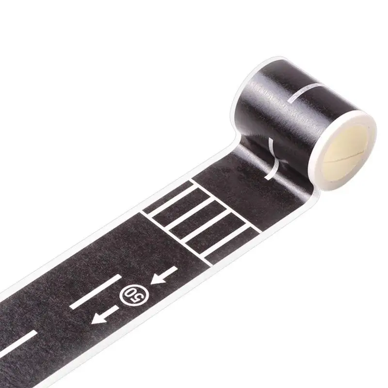 Road Car Sticker Kids Road Tape and Train Track Stick to Floors and Walls Quick Cleanup Race Car Party Decorations