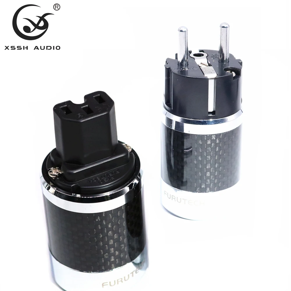 YIVO FI-50 & FI50M Trắng Đen Sợi Carbon Mạ Rhodium Đồng Nguyên Chất Điện AC Điện Nam Nữ Đầu Cắm IEC EU euro Cắm