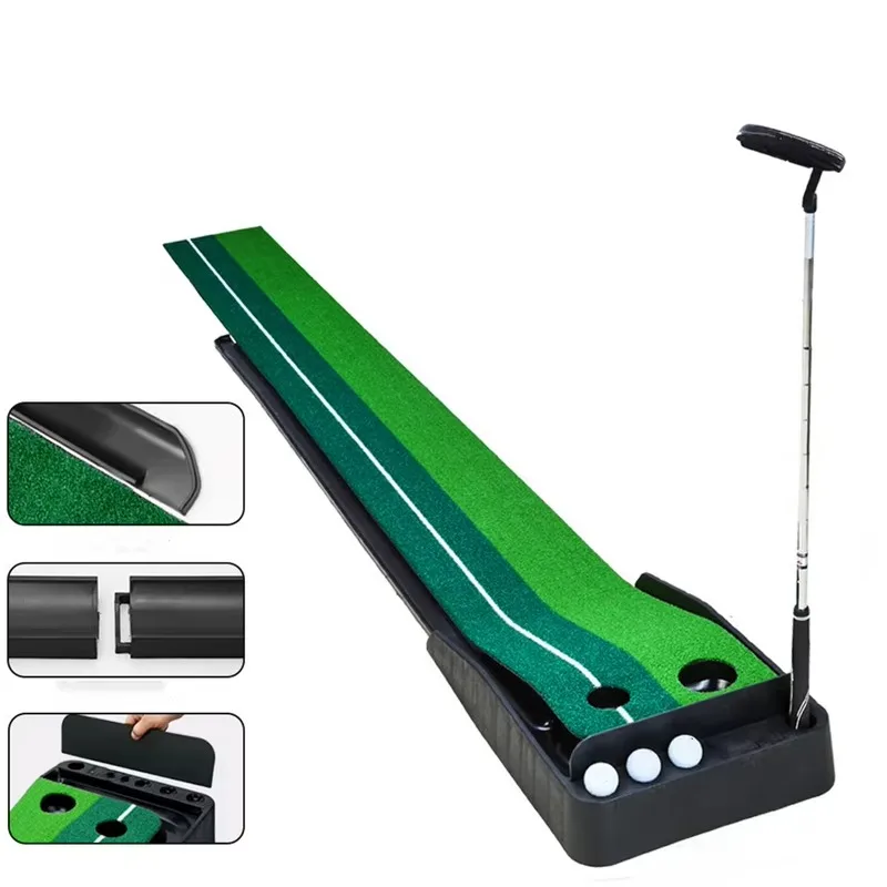 

Plastic Interior Golf Training Aids Putter Trainer Practice Set Putter Practice Pad Putting