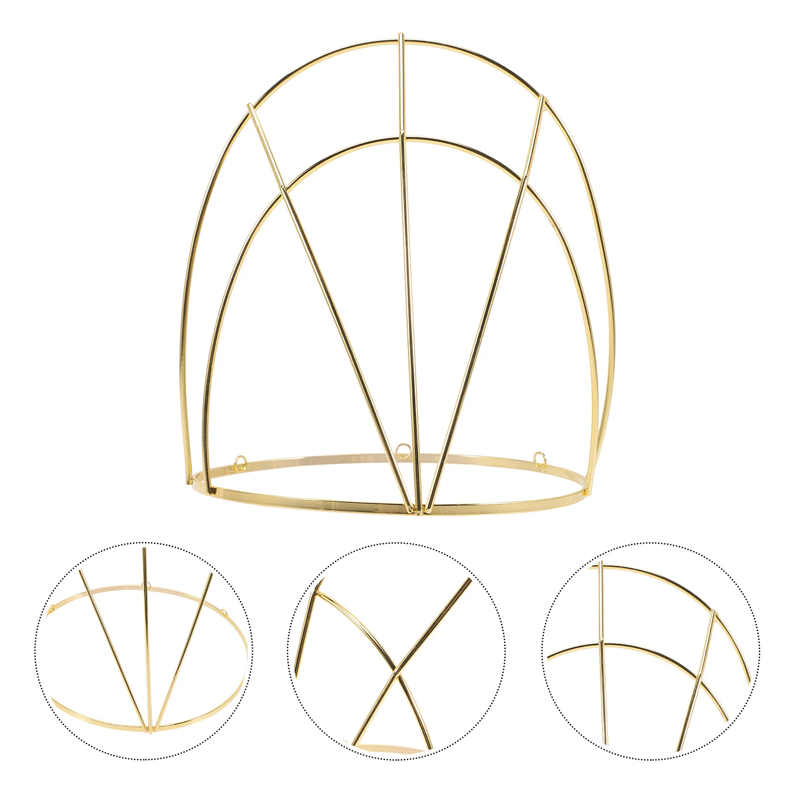 

Crown Frame Kit Metal Headdress Diy Accessory For Hanfu Traditional Chinese Hair Crown Making Craft Headwear Display Tool