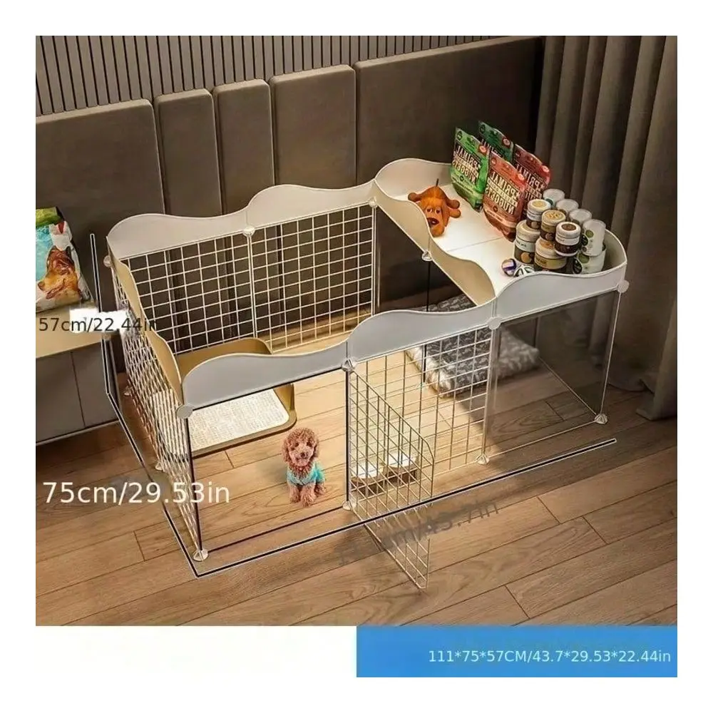 

Dog Fence, Indoor Home Use, 1 Room 1 Bathroom, Pet Barrier, Dog Kennel With Toilet Area, AntiEscape Dog Cage