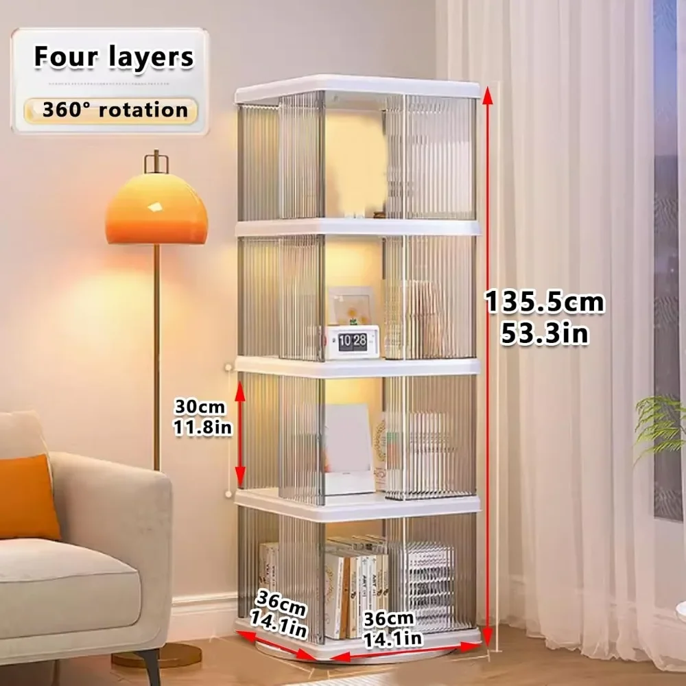 Glass Display Cabinet with Storage Shelves Collectibles Cabinet Display Shelf Transparent Dustproof Showcase  Display Cabinet