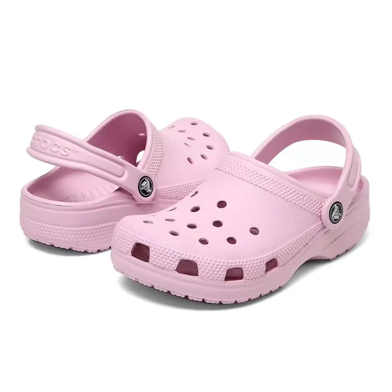 Original Crocs Classic Clog Cute Girls Boys Sandals Children Slippers Kawaii Kid Hole Shoes Non-Slip Beach Home Shoes Gift