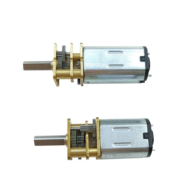 DC 3V/6V/12V N20 N30 Mini Metal Gear Motor Straight Output Shaft 15-1000RPM Slow Speed High Torque WormAll Metal gearbox Motor