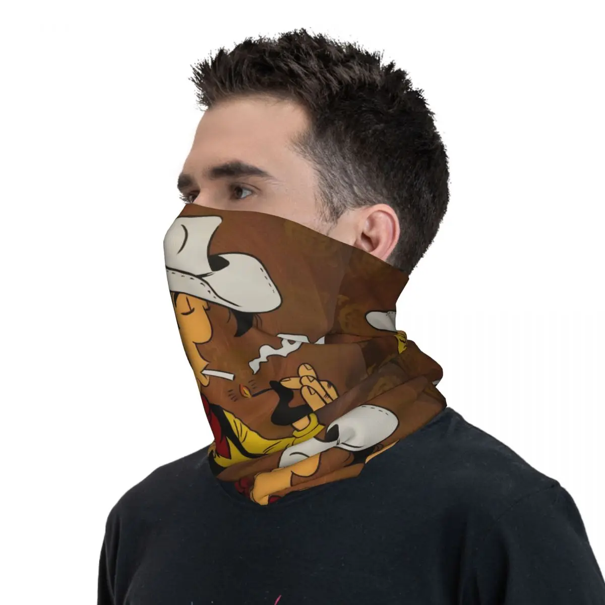 Lucky Luke (6) Bandana Neck Cover Wrap Scarf Balaclava Cycling Unisex Adult Breathable