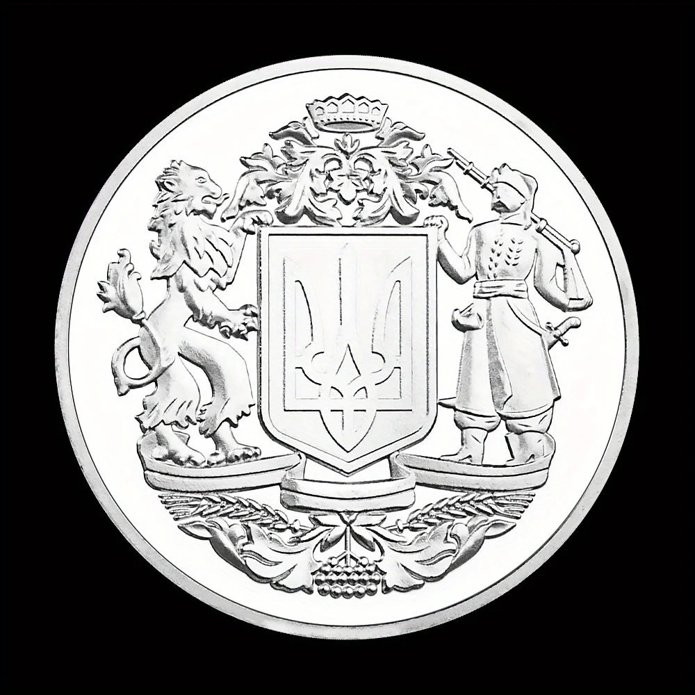 The Heart of The Righteous The Power of The Archangel Michael Is with Us Souvenir Coin Silvery Plated Commemorative Coin