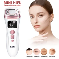 Mini dispositivo de belleza Facial de microcorriente HIFU EMS, herramienta compacta para el cuidado de la piel, para tonificar la cara, suavizar, aspecto firme, uso Personal en el hogar