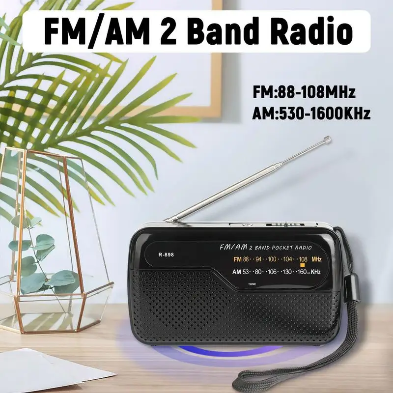

Радио Портативное FM-радио Портативный беспроводной динамик со указкой Электроника на батарейках для расслабляющих путешествий Мужчины Работа на открытом воздухе