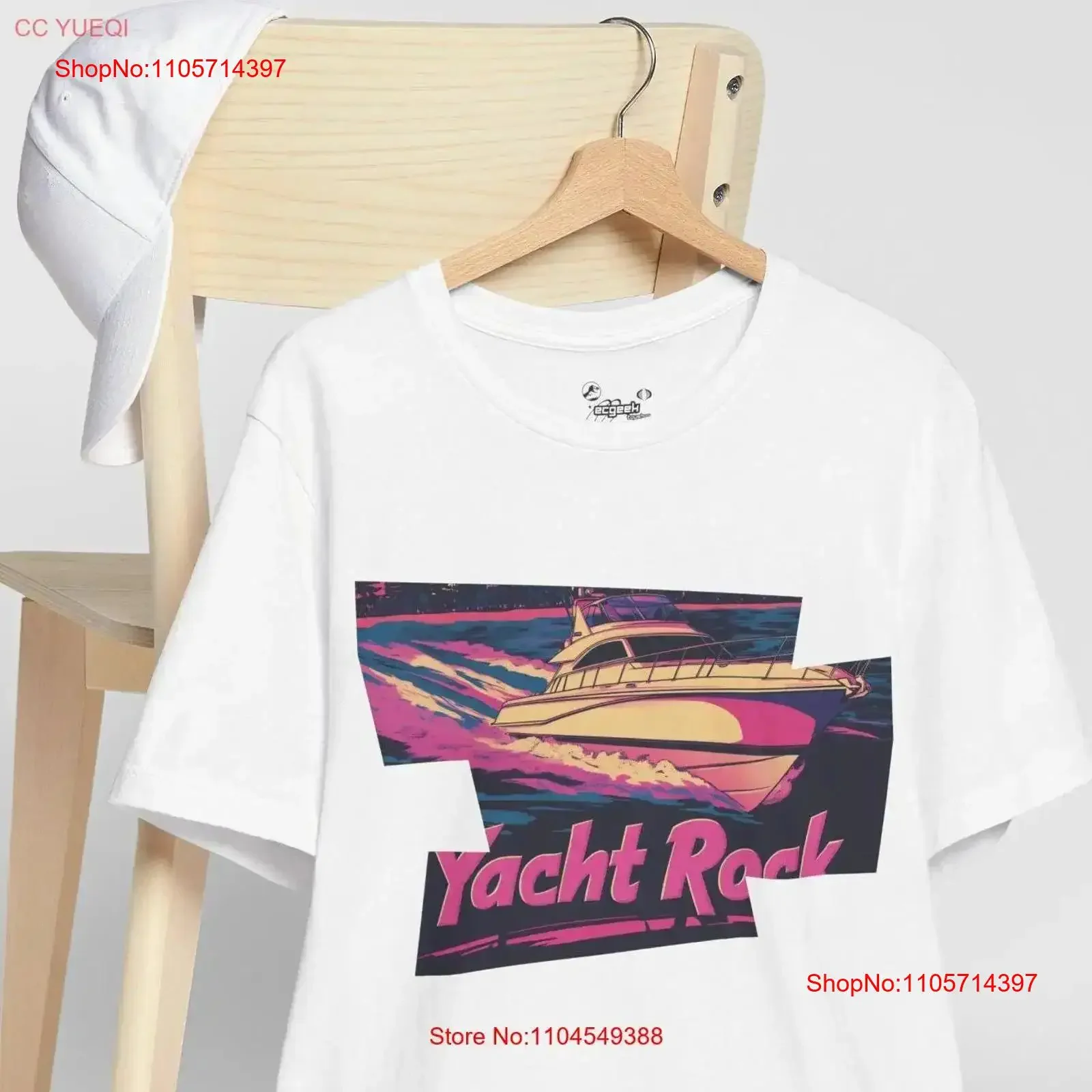 Yacht Rock T Shirt Nautical 80s Miami Vice Boating Lover Nostalgic South Beach Retro Motif Style Funny vintage Washed Slightly