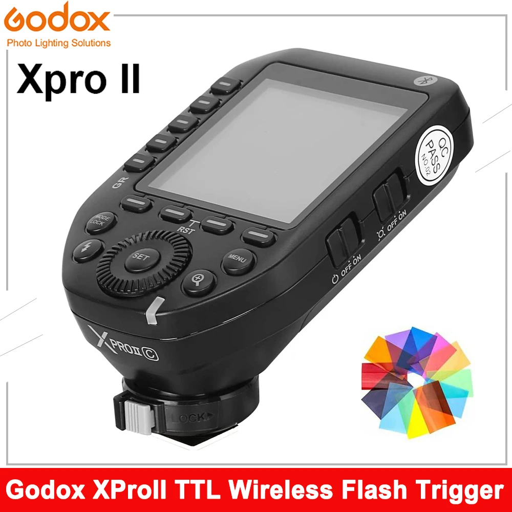 

Godox XPro II TTL Wireless Flash Trigger 2.4G HSS Transmitter Bluetooth Large Screen for Canon Nikon Sony Fuji Olympus Pentax