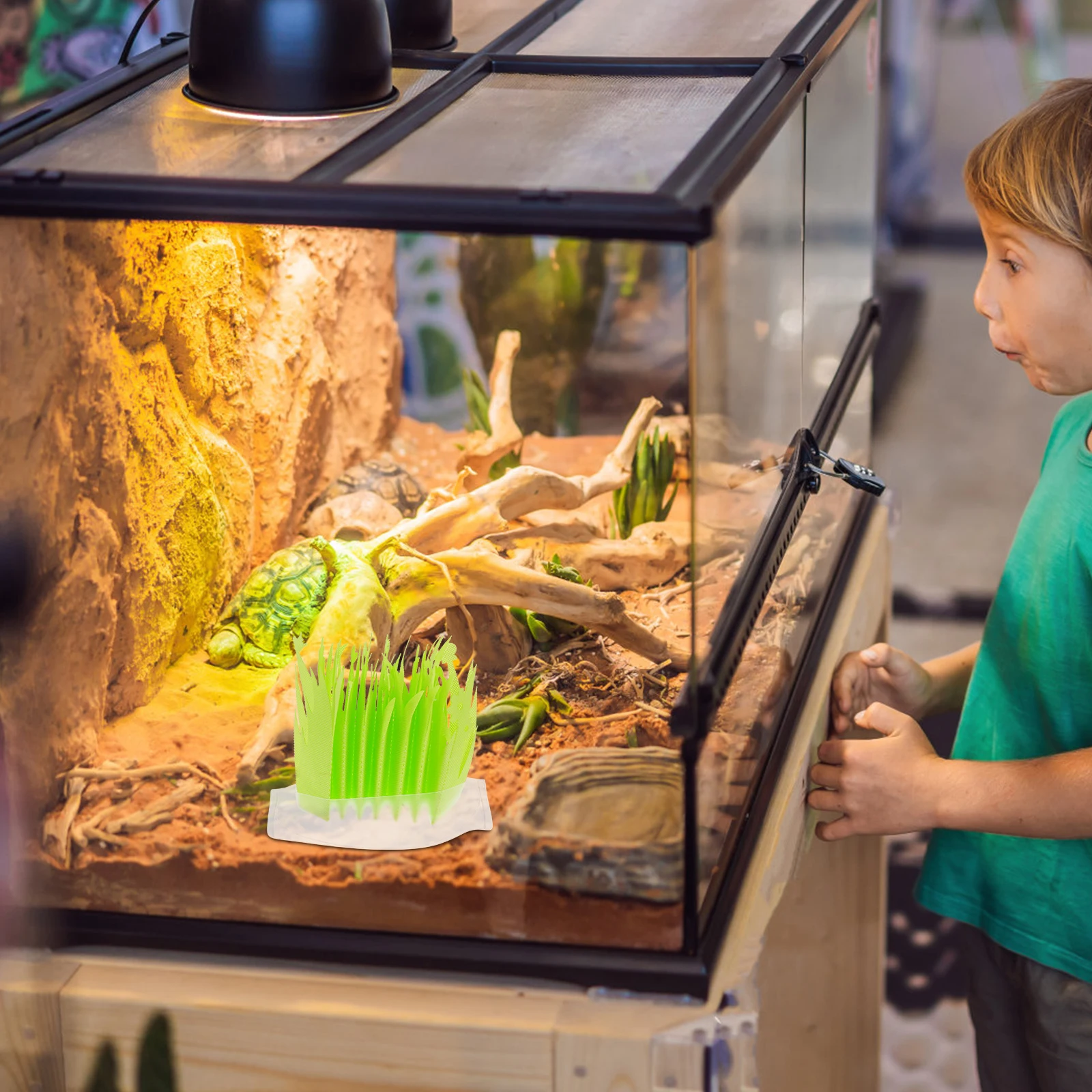 

2Pcs Reptile Tank Humidifier Durable Leaf Cloth Absorption Practical Tool Pet Shop Household Use Reptile Humidifiers