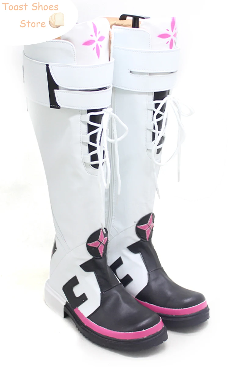 Laby cosplay schuhe spiel elsword cosplay prop halloween karnevals stiefel pu lederschuhe kostüm prop