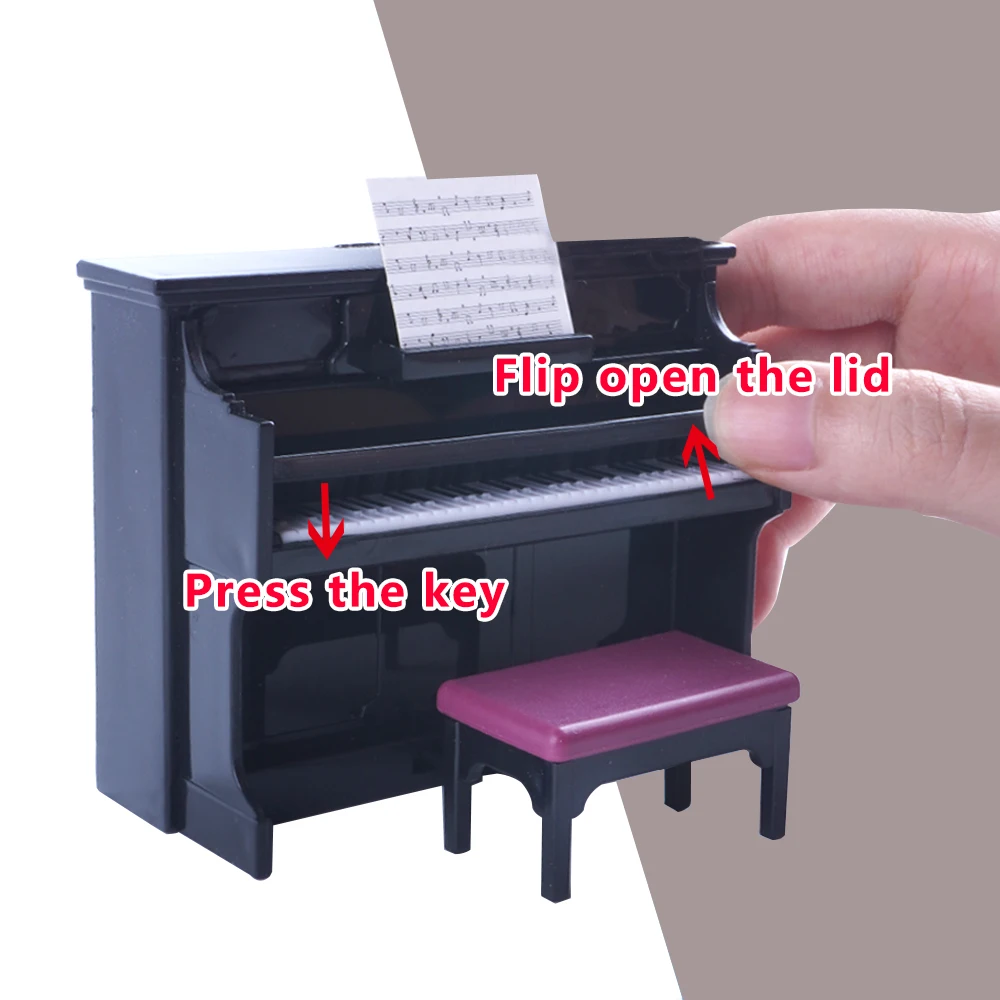 SENGTONGLE-E05 ensemble de chambre à coucher maison de poupée meubles miniatures semblant jouer maison de poupée accessoires pour garçon fille cadeaux