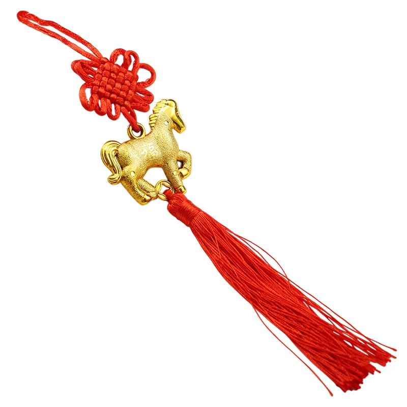 مهرجان الربيع الصيني 2026 قلادة حمراء لمركز التسوق لتزيين المنزل قلادة سنة الحصان #6