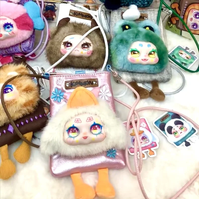 

New 2025 Authentic Kimmon Travel Pet Shoulder Bag Blind Box Cute Phone Case for Girls Trendy Toy Doll Peripheral Birthday Gift