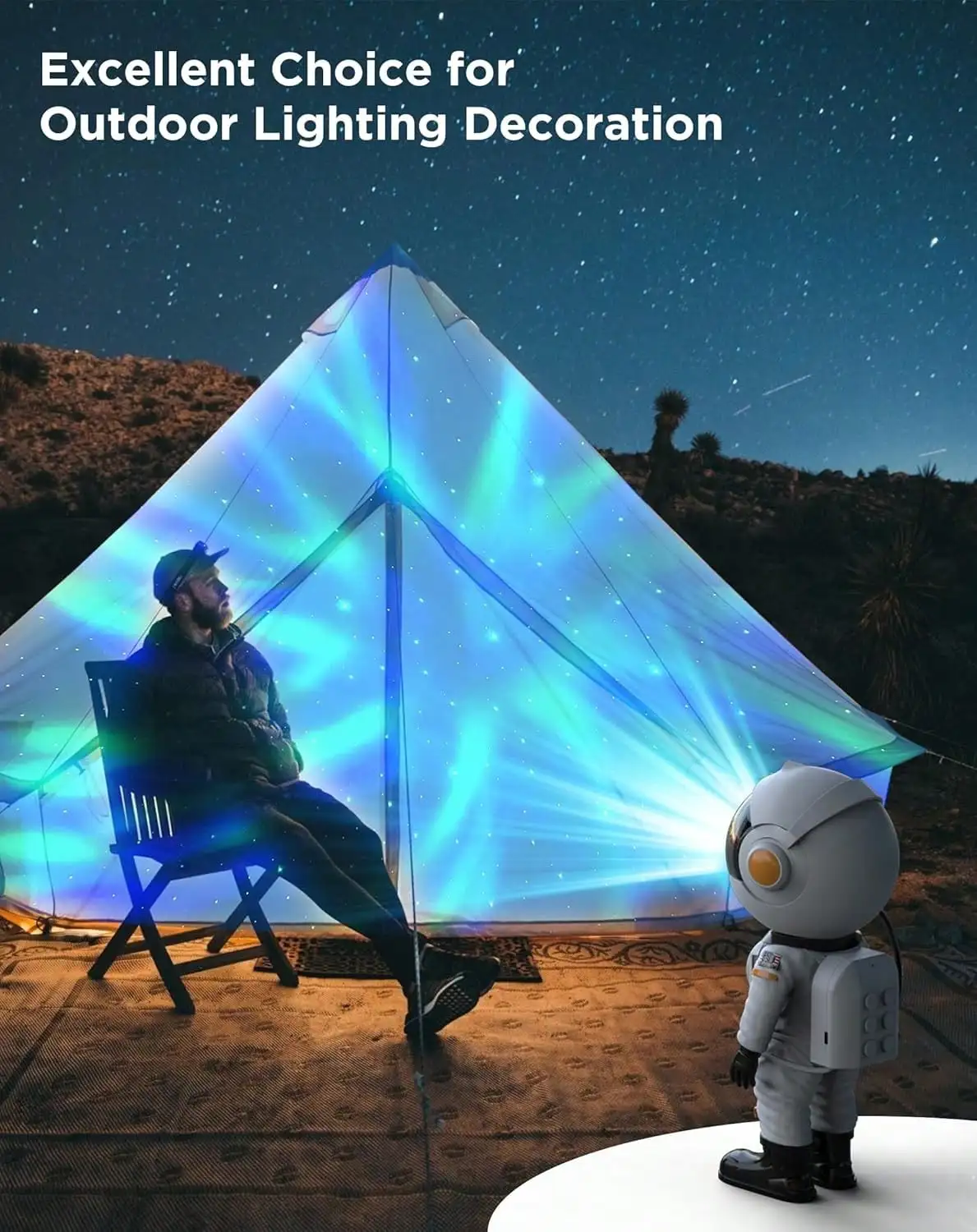 Astronaut Galaxy Projector, Remote Control, Starry Nebula Light for Bedroom & Gift
