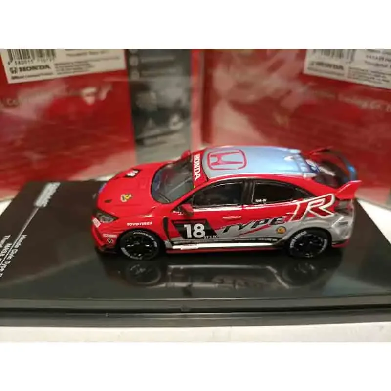 Tarmac 1:64 Scale Diecast Alloy Civic Type R FK8 NASA 2017 Racing Toy Car Model Classic Adult Souvenir Gift Static Display