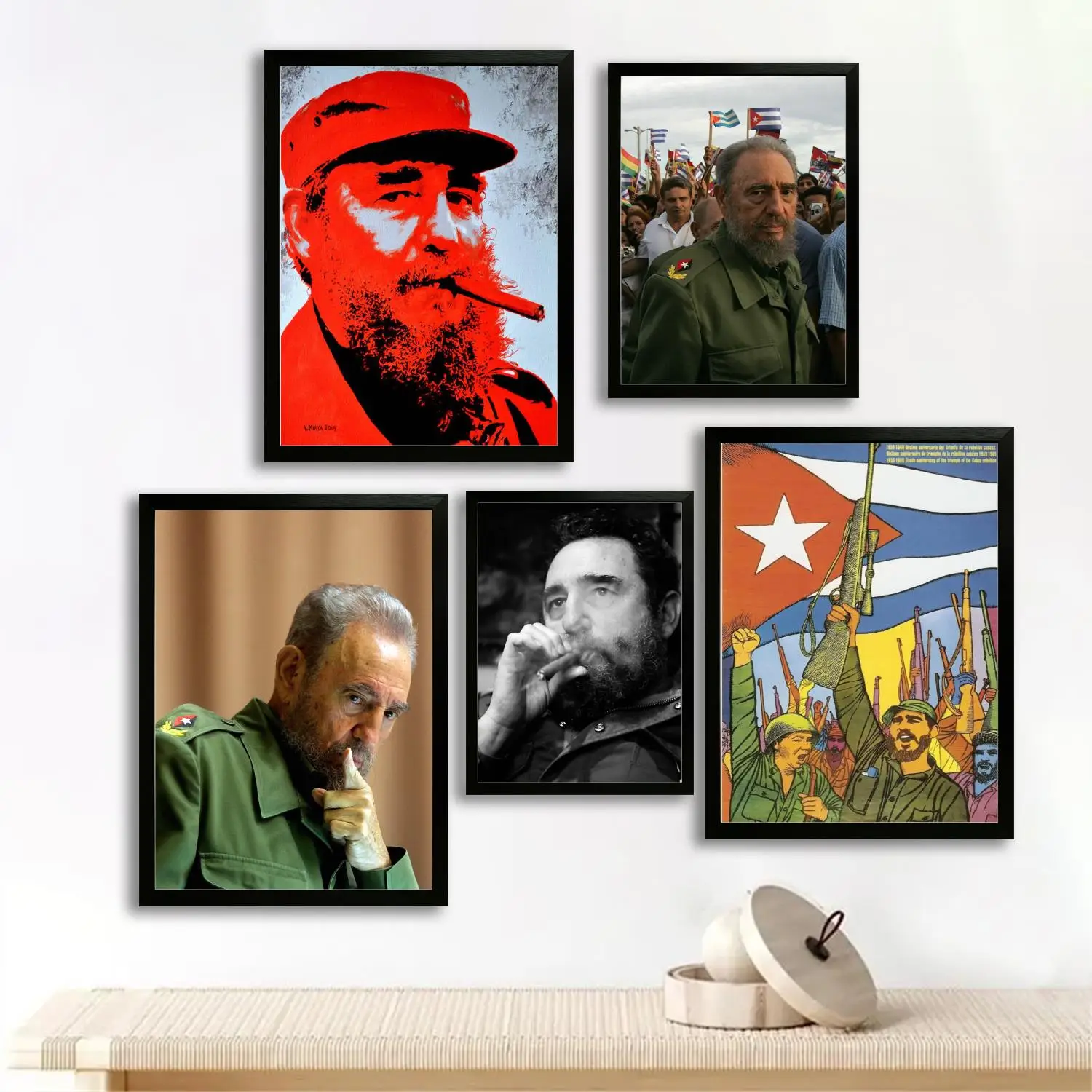 fidel castro Canvas Art Poster, Wall Art Picture Print, Modern Family Bedroom Decor Posters,Decorative painting