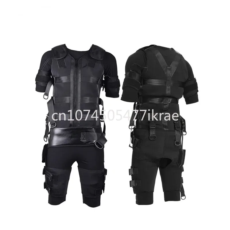 adjustable electrode training suit muscle training device for fitness center use