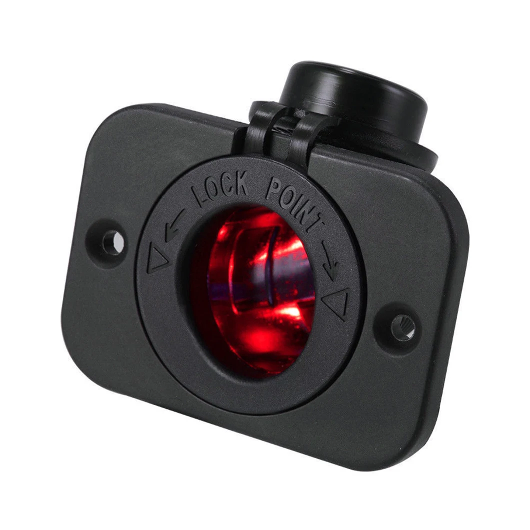 ABILKEEN DC12-24V DS2 Signal Pole Car Mount Panel+DS1011 Car Cigarette Lighter Female Socket Combination Modification Panel