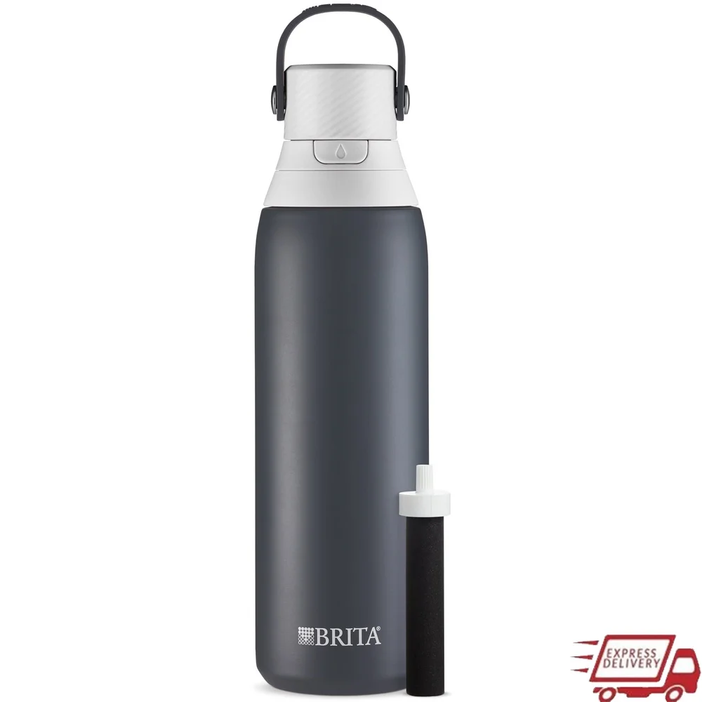 

20 oz Insulated Stainless Steel Leak Proof Filtered Water Bottle with Straw Easy Sip Design Portable Hydration Solution