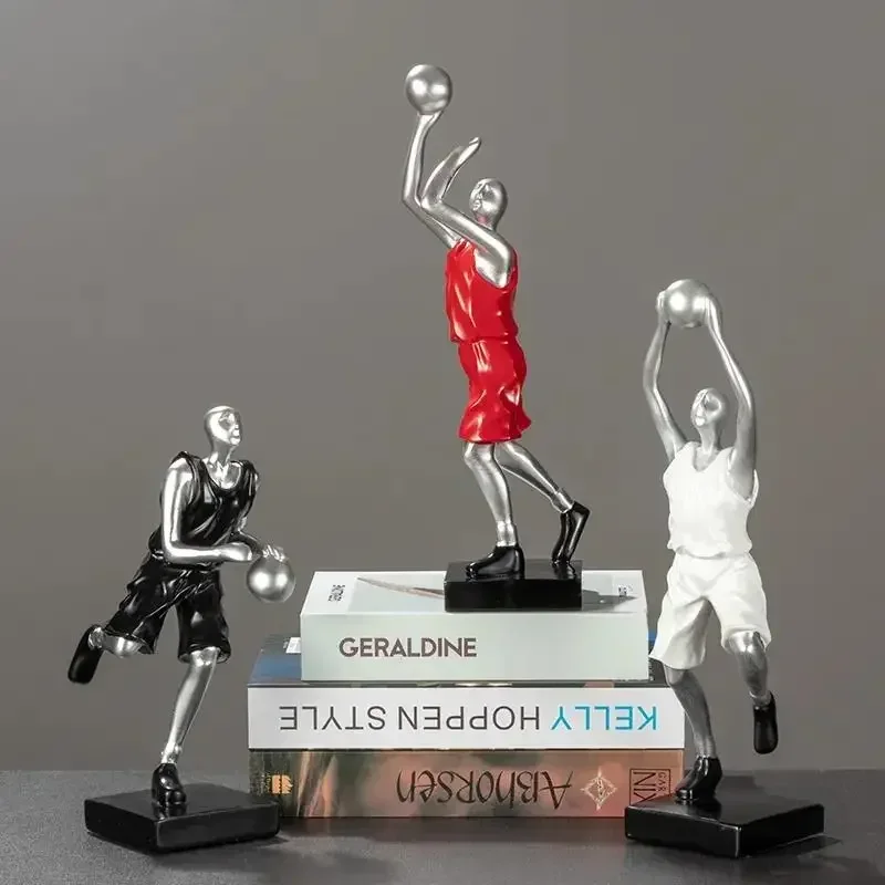 Creative basketball player Figurine home Room decoration athlete resin statue Ornaments porch living room office decoration gift