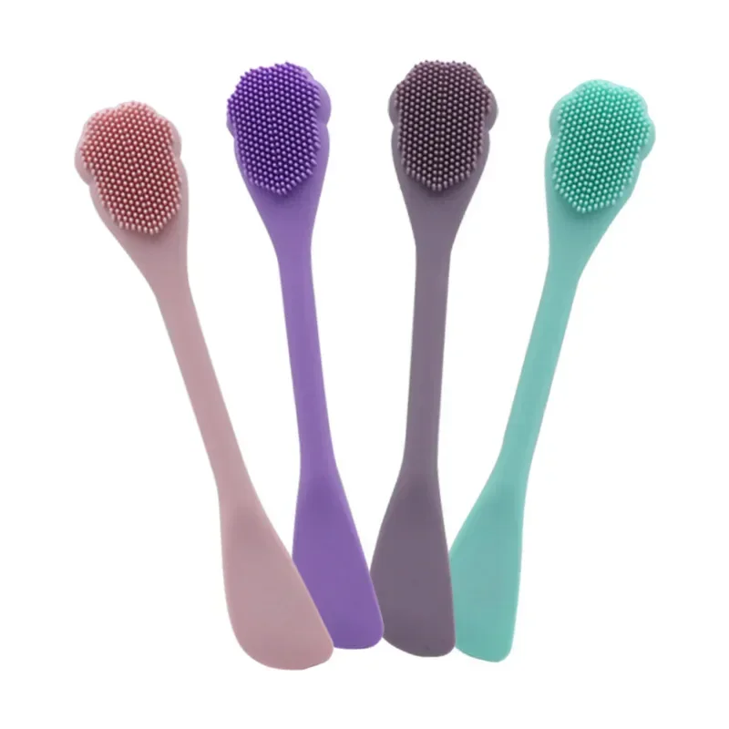 Facial Silicone Brush Face Massage Cleaning Tool Double Sided Exfoliator Pore Blackhead Removal Cleanser Skincare Brushes