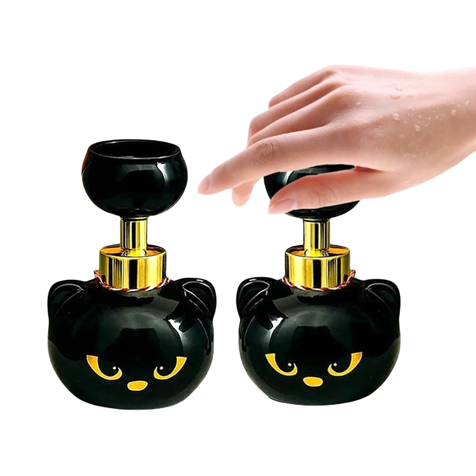 

Cute Cat Paw Foam Soap Dispenser Refillable Lotion Dispenser Creates Paw-Shaped Bubbles Shampoo Pump Bottle for Liquid Soap