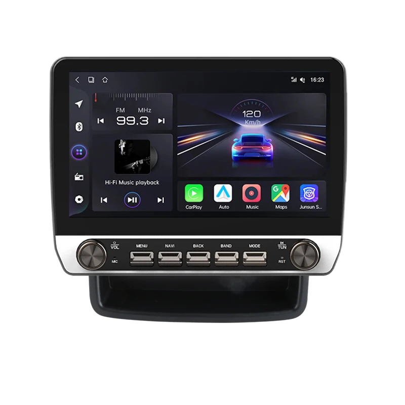 Junsun 10,1-Zoll-Autoradio für Renault Trafic für Opel Vivaro (X83) 2010-2014, kabelloses CarPlay, Android Auto, intelligente Systeme, IPS-Touchscreen mit physischen Tasten, DSP, GPS-Navigation, WLAN,