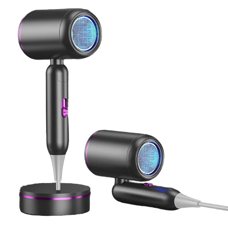 

Фен ионный 1200 Вт для быстрой укладки, складной, дорожный размер, подходит для использования в отелях и дома.