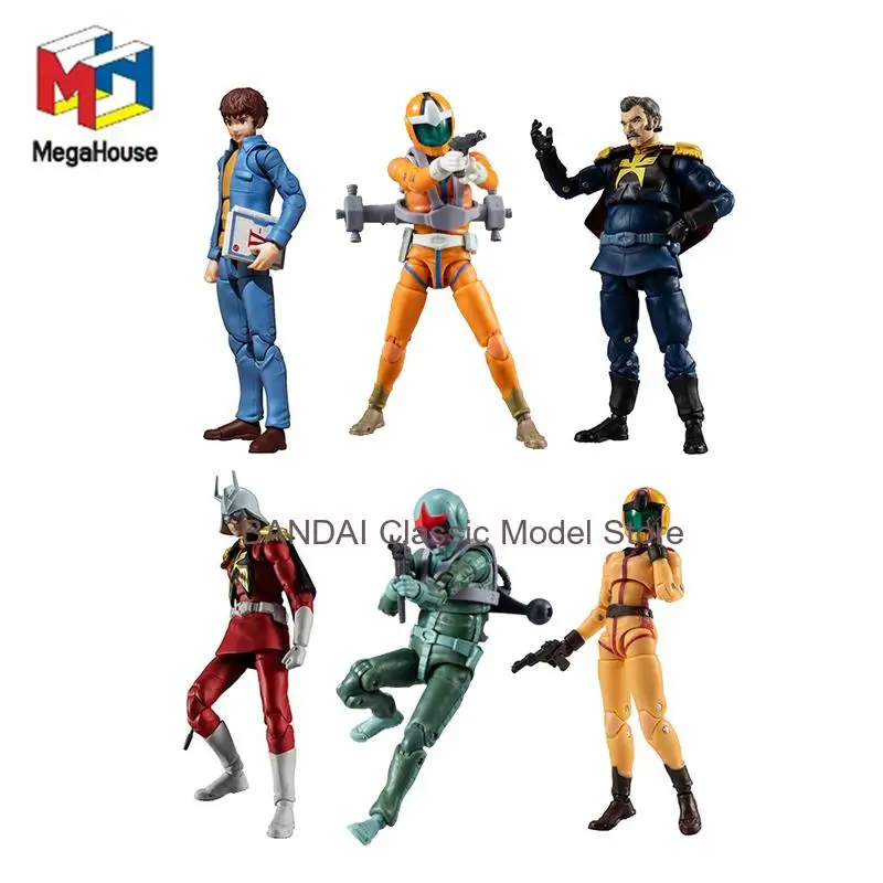 

MegaHouse Original G.M.G. Коллекционная фигурка из аниме MOBILE SUIT GUNDAM: Амура Рэй, Рамба, Рал, Сайла — коллекционные фигурки, игрушки, подарок для детей