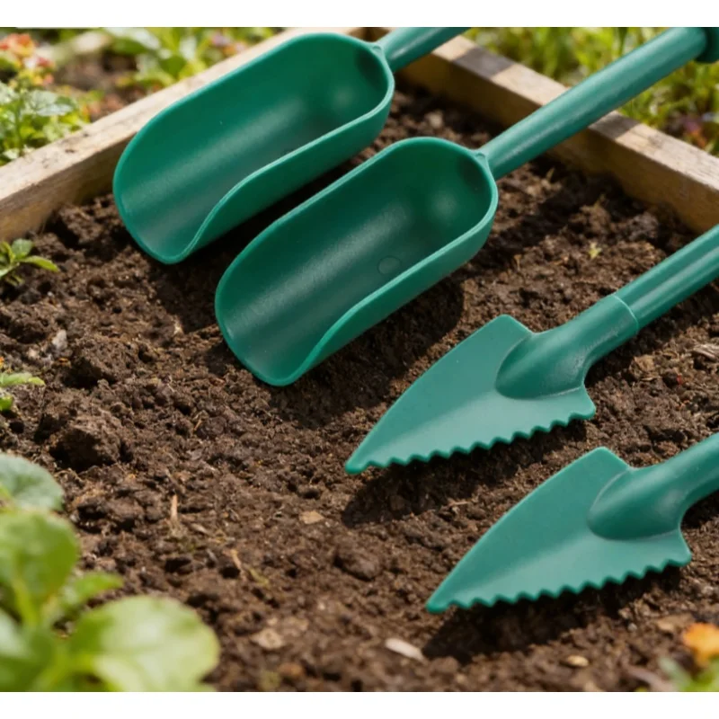Easy Gardening Multi-Function Seedling Transplanting Tools Set Tray Lifter Hole Punch Succulent Transplanter Plant Digger
