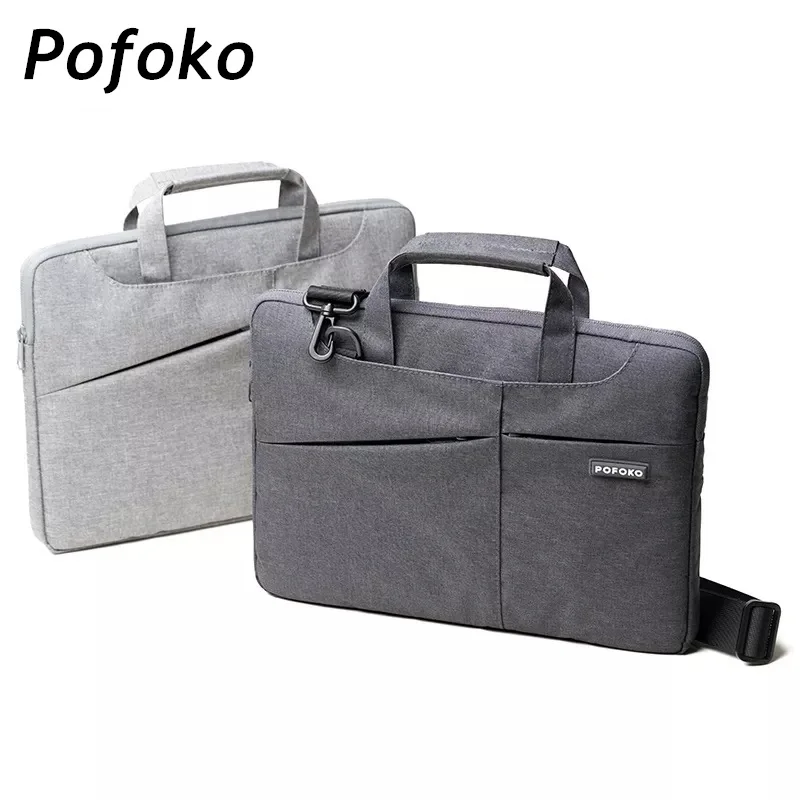 

Brand Pofoko Messenger Handbag Laptop Bag 14,15.6 Inch,Bussiness Shoulder Case For Macbook Notebook Air Pro Computer PC,A520