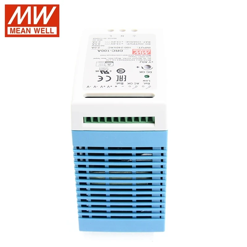 Imagem -05 - Significado Drc100a 13.8v 27.6v 100w Original up Din Rail Industri Keamanan Atau Baterai Systerms Comutação de Alimentação