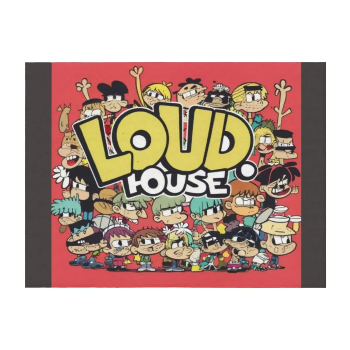 

Loud House Throw Blanket Vintage Cute Plaid Stuffeds Sofa Blankets