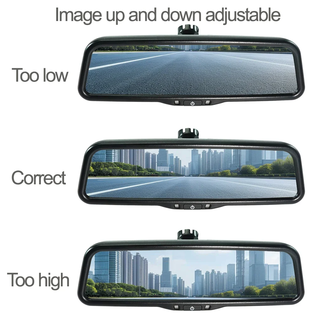 9.66 inch AHD For Mercedes Sprinter 2012-2013，Kadjar 2016-2017 1080P Car Digital Rear view mirror monitor Full screen