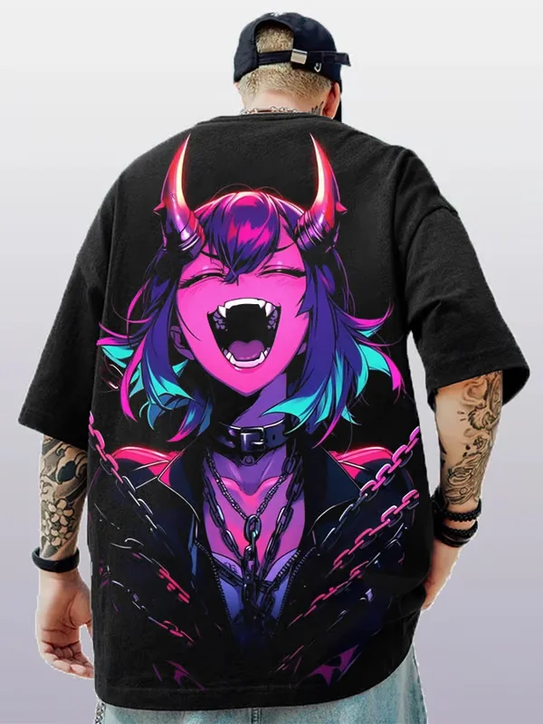 T-shirt manches courtes pour homme, estival et décontracté, avec impression de beauté en 3D, style anime rick, tendance, 2025