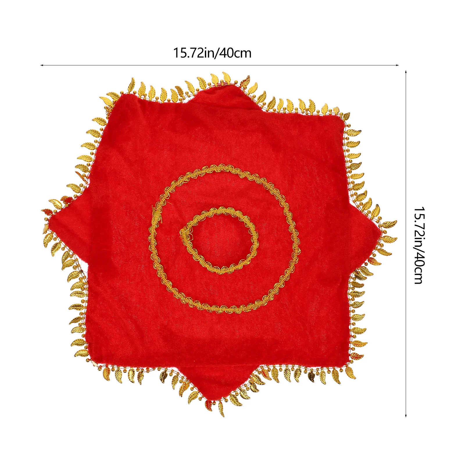 ผ้าเช็ดหน้าสำหรับการแสดงระบำจีน สีแดง 4 ชิ้น ใช้งานง่าย พกพาสะดวก แข็งแรง ทนทาน