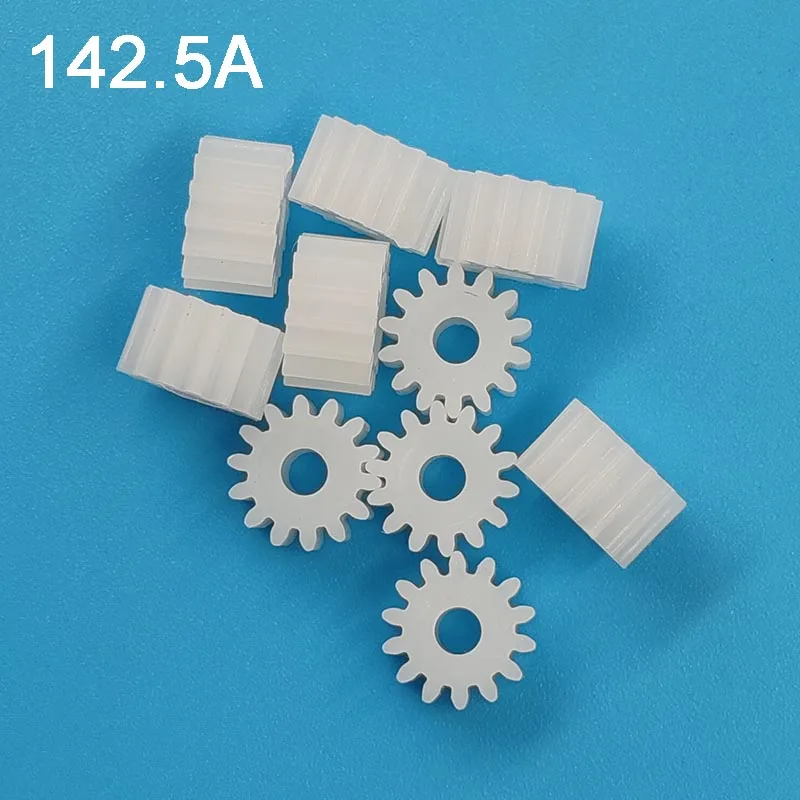 142A 142.5A 143A Gears Modulus 0.5 14 Teeth 2mm (tight) OD 8mm POM Plastic Gear Motor Toy Parts Accessories 10pcs/lot