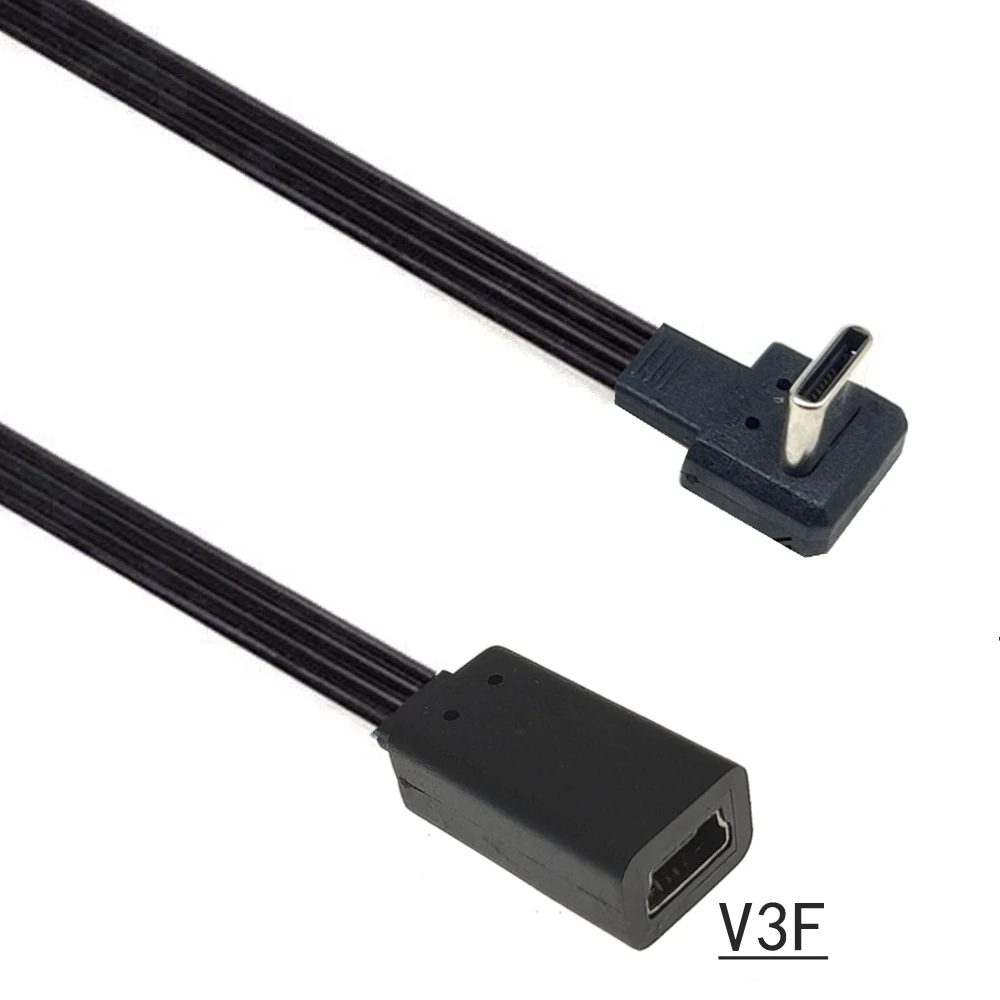 

Mini USB to type c Plug Socket Fast Charging Cable Charger Data Transfer Cable for Computer Data Synchronization