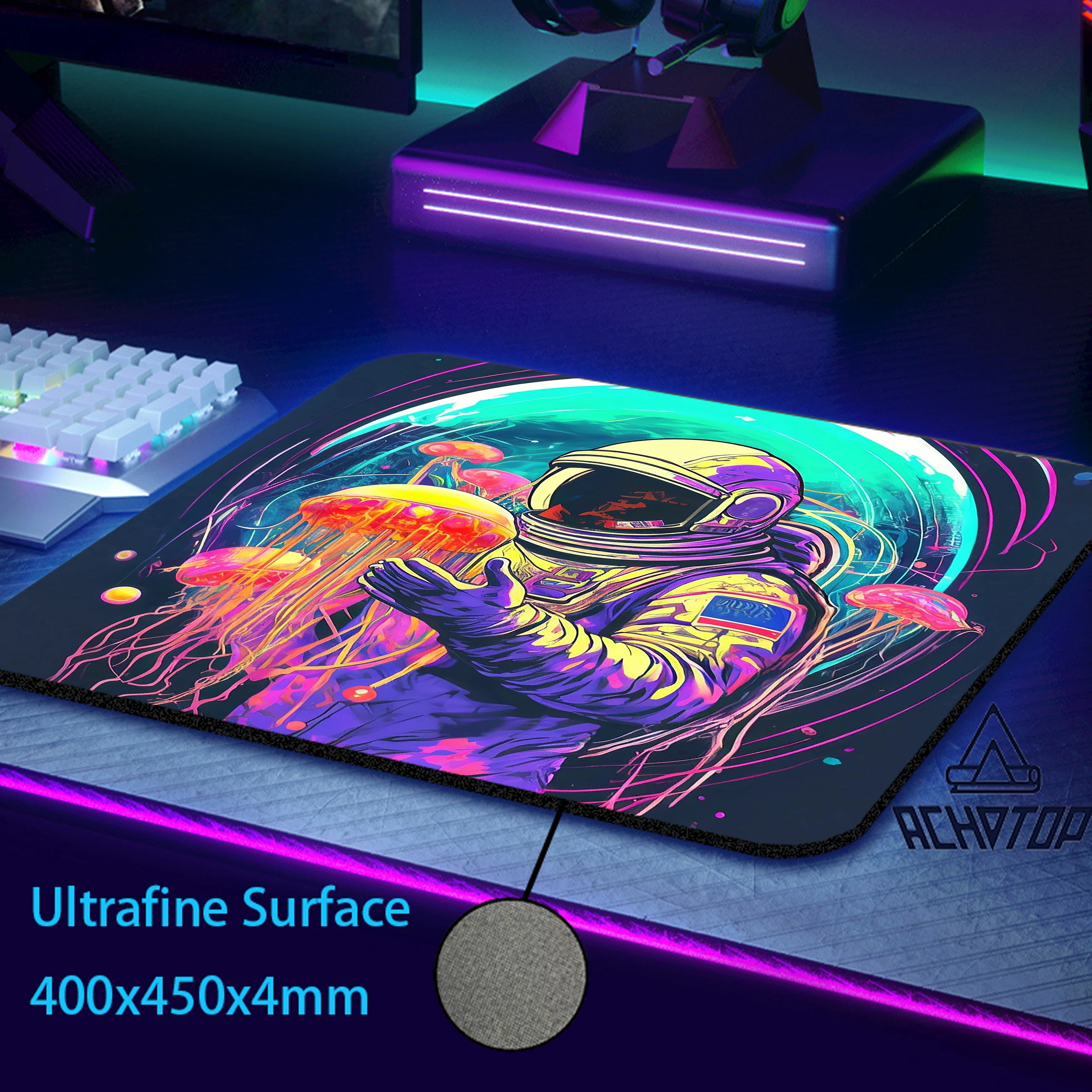 Ultrafine Surface Balance Mouse Mat Cartoon Spaceman Gaming Mousepad Gamer Professional E-Sports Mouse Pad Non-Slip Table Mat