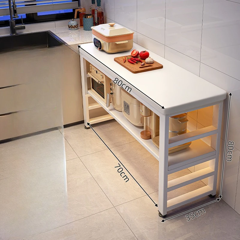 Organizador de especias escalonado para encimera de cocina, mueble de almacenamiento que ahorra espacio, aparador de cocina, aparadores de comedor