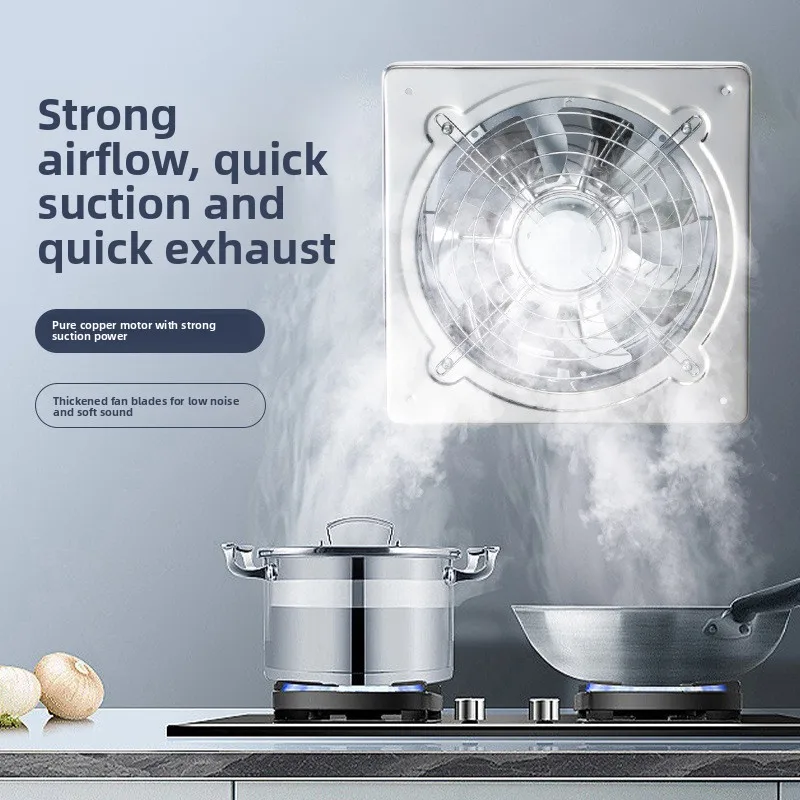 6/8 Inch High Speed Exhaust Fan Household Air Ventilator Kitchen Bathroom Ceiling Silent Exhaust Fan Corrosion Resistance