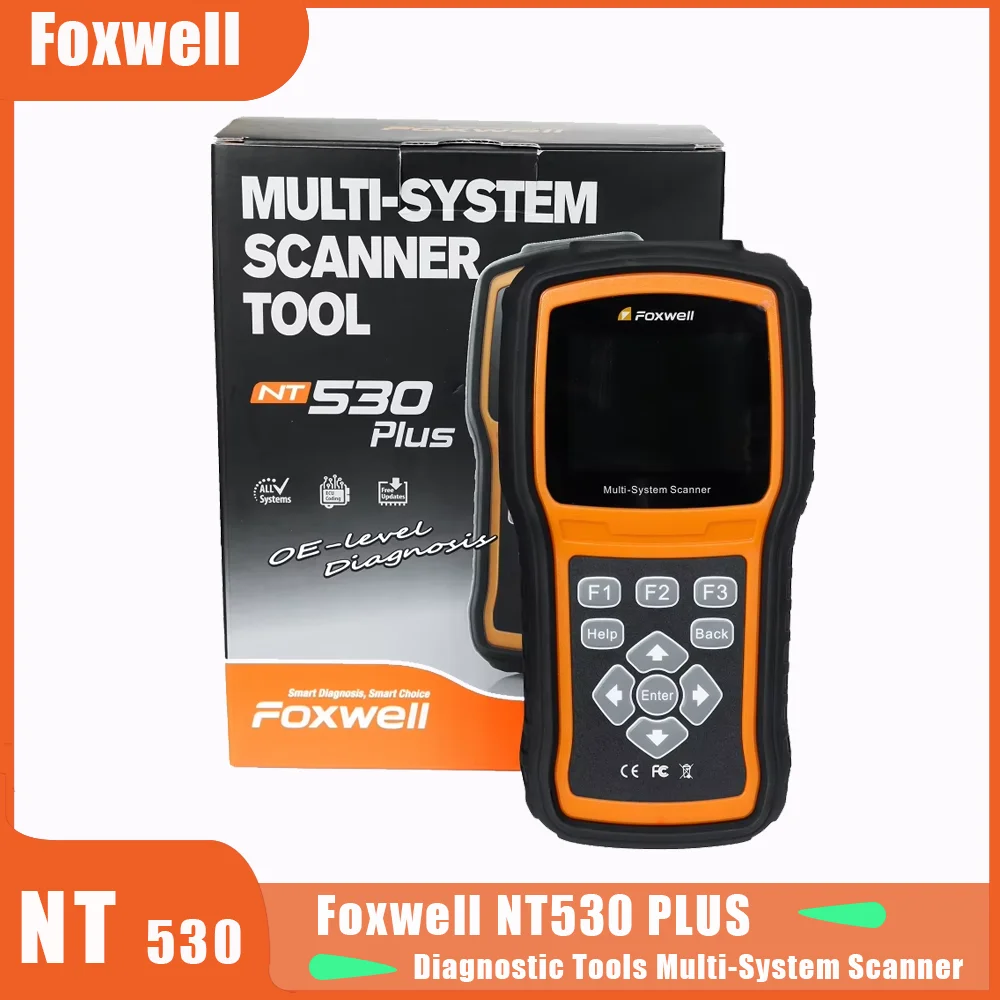 

FOXWELL NT530 Plus OBD2 Сканер масла, ABS, EPB Code Reader Автомобильная OBD2 SRS Инструмент для диагностики подушек безопасности и прокачки тормозов ABS